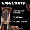 Powerbar - Protein Plus - Low Sugar - Chocolate-Brownie - 30x35g - Bars with only 107 calories - Fitness bars with fibre view 4
