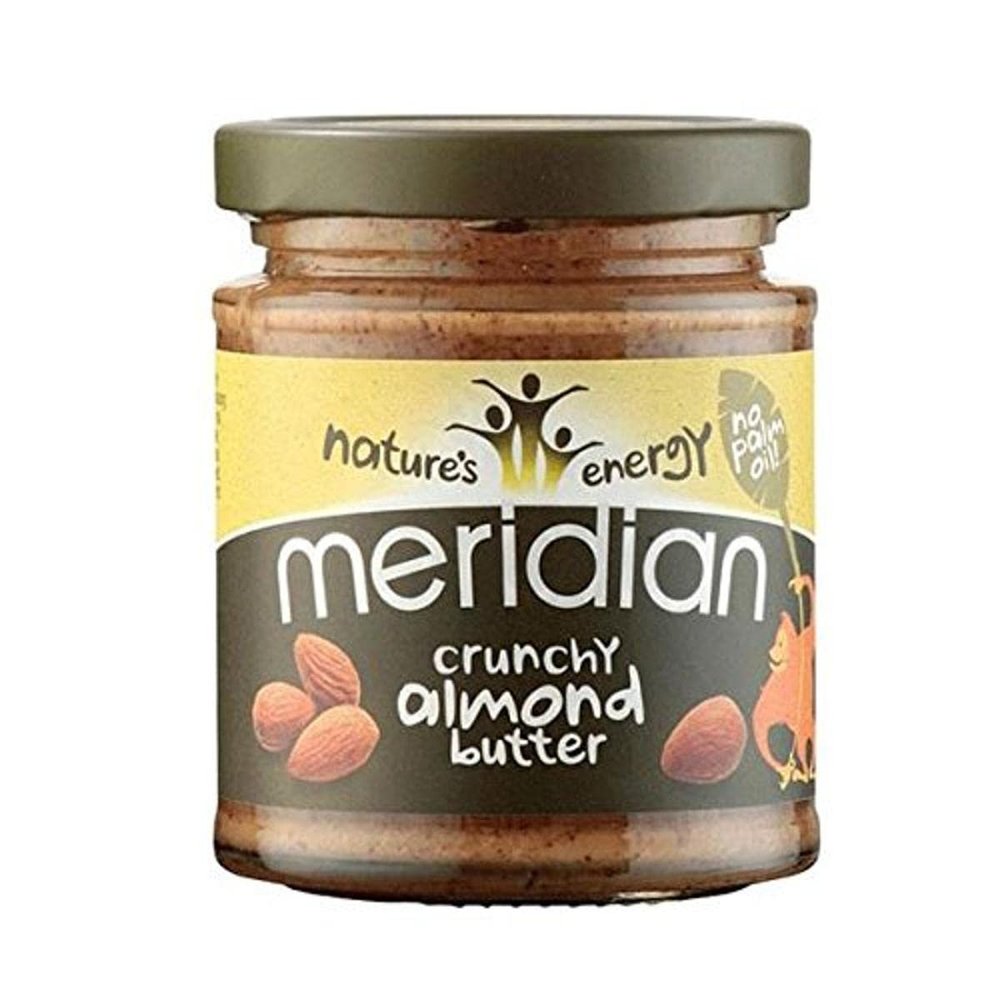 Meridian Natural Crunchy 100% Almond Butter 170g.