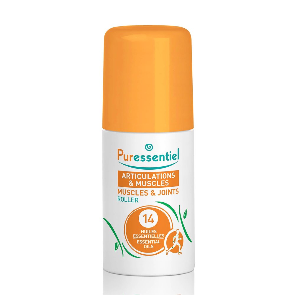 Puressentiel Muscles & Joints Roll-On 75ml Providing Fast Relief & Naturally Soothes Muscle Pain, Back Pain Relief, Neck Pain Relief & Shoulder Aches. Acupressure Massager & Muscle Rub