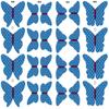 12 Edible Polka Dot Wafer Butterflies & Polka Dot Muffin Cases: Blue view 3