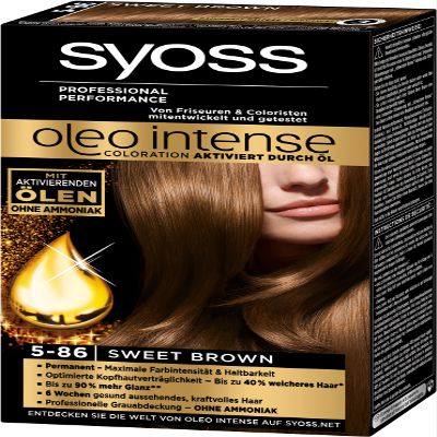 Syoss Oleo Intense Dye 5 86 Sweet Brown (Pack of 3)