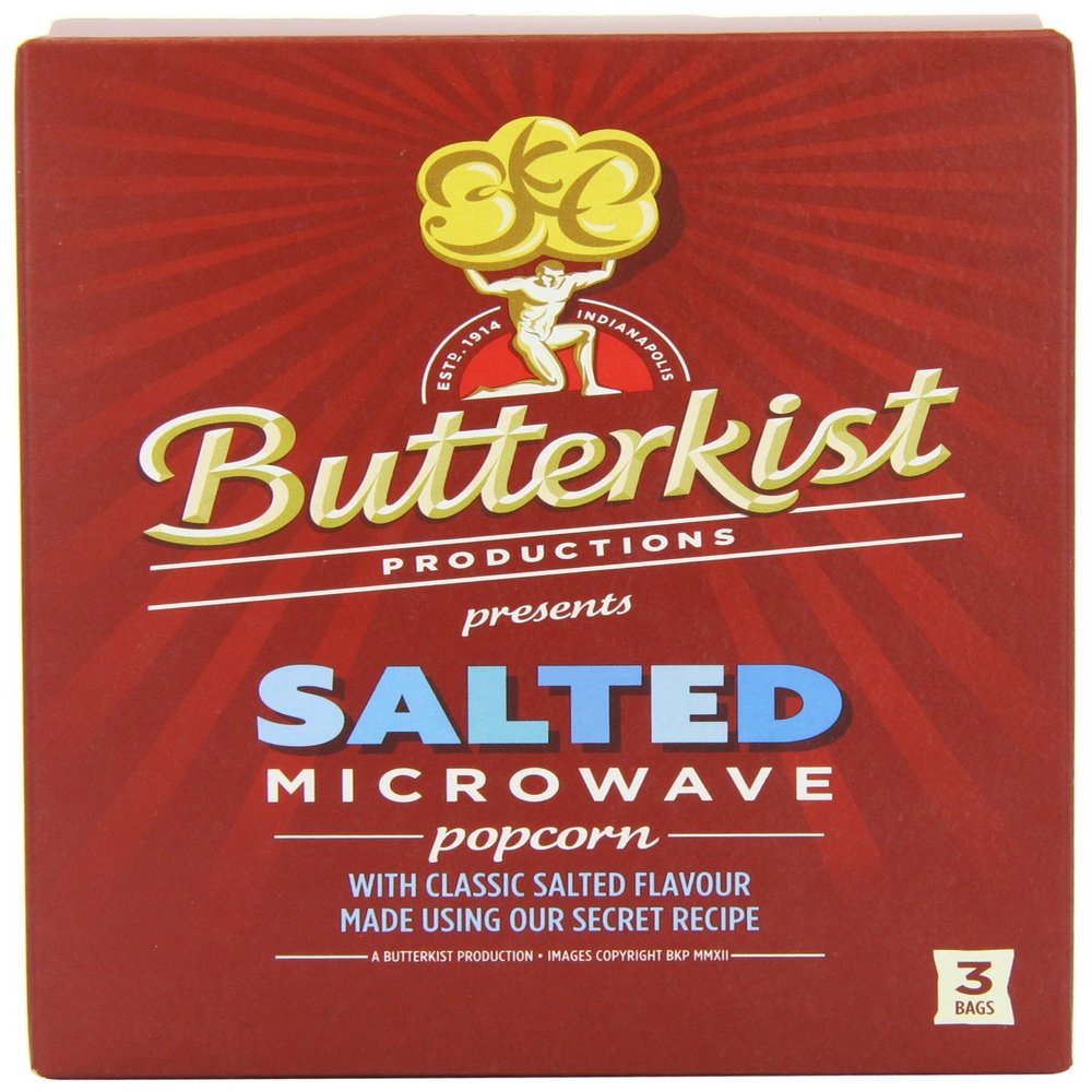 Butterkist Microwave SaIted Popcorn 300 g (Pack of 6)