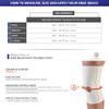 CHAMPION Knee Brace Flexible Stays Knit Elastic, White, Large view 2