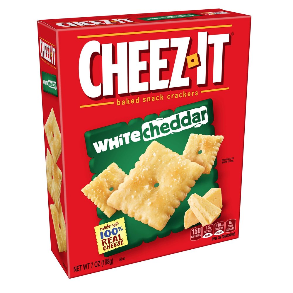 Cheez - It White Cheddar Baked Crackers - 198g Box