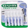 GUM Trav-ler interdental brush 0.6 mm, light blue,1 Pack of 6 view 1