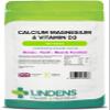 Lindens - Calcium Magnesium & Vitamin D - 120 Tablets - UK Made - Contributes to Normal Bone, Teeth, Muscle & Immune Function, Reduce Tiredness & Fatigue - Letterbox Friendly view 1
