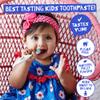 Jack N Jill Natural Certified Kids Toothpaste  Fluoride-Free Toddler & Baby Toothpaste with 40% Xylitol, No Sugar, Suitable from 6 Months+, Organic Raspberry Flavour, Pack of 2 (50g Each) view 4