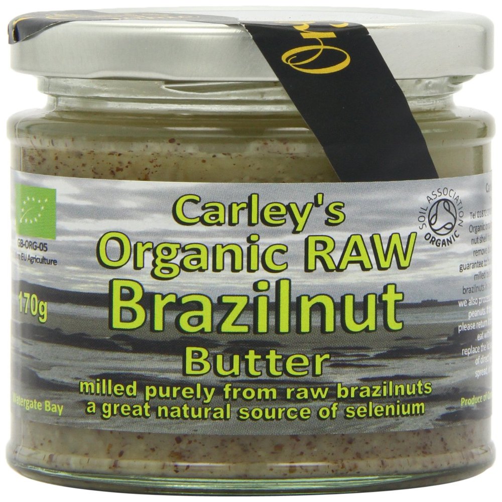 CARLEY'S Organic Raw Brazilnut Butter - Vegan 170g (PACK OF 1)