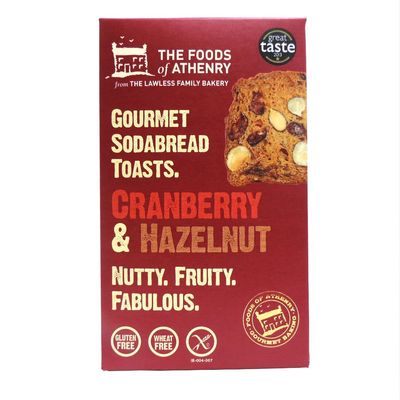 Foods of Athenry Cranberry and Hazelnut Crackers 110 g
