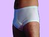 MENS TRADITIONAL SUPER Y FRONT INCONTINENCE PANT (BARIATRIC) - WHITE view 1