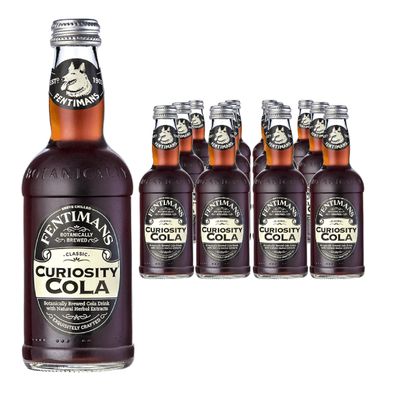 Fentimans Curiosity Cola - Botanically Brewed Cola - Exquisitely Crafted & Refreshing Soft Drinks - Gluten-Free and Vegan Friendly Soft Drinks - 12 x 275ml Bottles