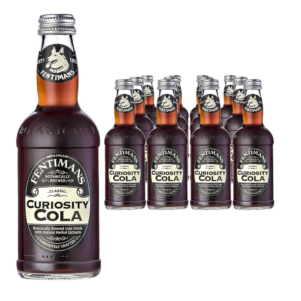 Fentimans Curiosity Cola - Botanically Brewed Cola - Exquisitely Crafted & Refreshing Soft Drinks - Gluten-Free and Vegan Friendly Soft Drinks - 12 x 275ml Bottles