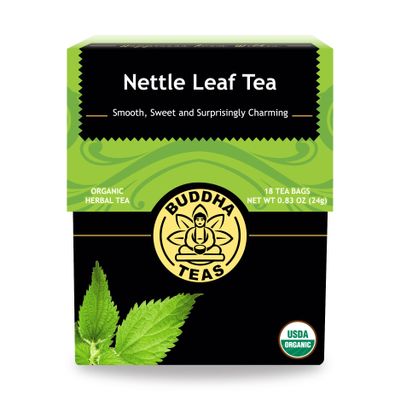 Buddha Teas Nettle Leaf Tea - Kosher, Caffeine-Free, GMO-Free - 18 Bleach-Free Tea Bags multi 24g