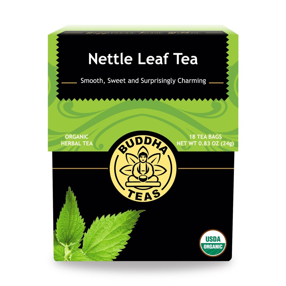 Buddha Teas Nettle Leaf Tea - Kosher, Caffeine-Free, GMO-Free - 18 Bleach-Free Tea Bags multi 24g