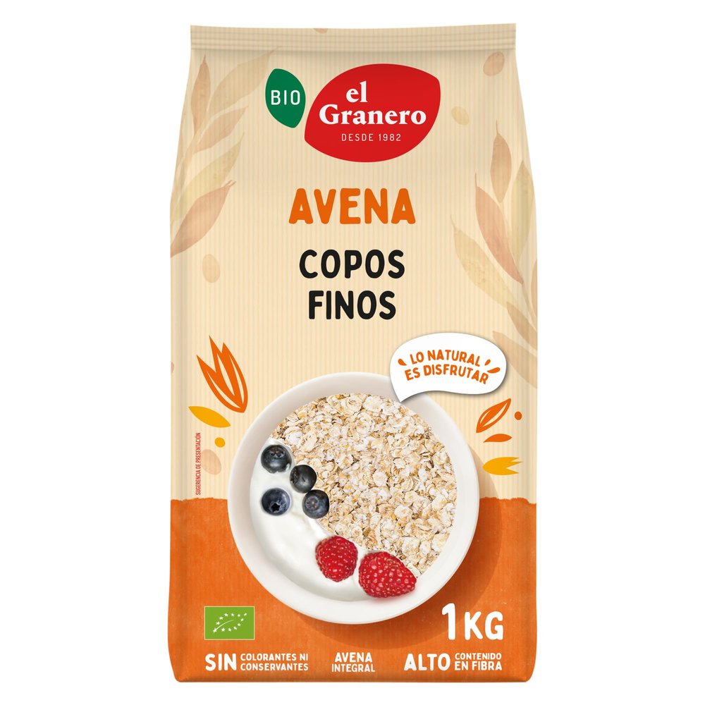 GRANERO Oat Flakes Bio 1Kg Suaves