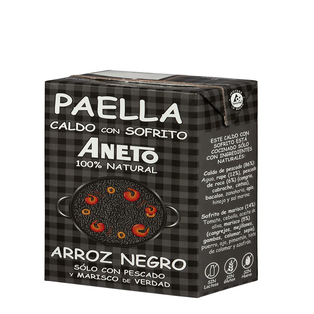 BLACK RICE SOUP 1LT Paella.