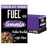 FUEL10K Protein Boosted, Chunky Granola, Chocolate Loaded, 6 x 400 Gram Box - High Fibre, Vitamin Boosted Vegan Cereal with Dark Chocolate Pieces, Jumbo Oats & Pumpkin Seeds view 1