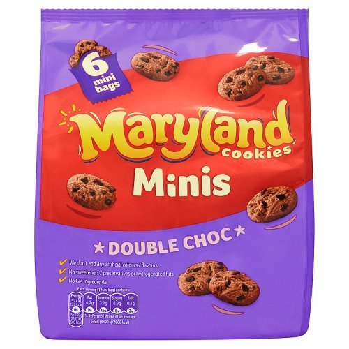 Maryland Mini Double Chocolate Cookies 6 Pack 150g