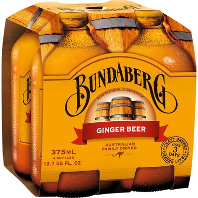 Bundaberg Ginger Beer 375 ml (Pack of 12)