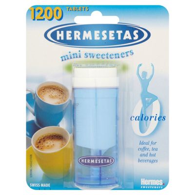 HERMESETAS SWEETENERS TABLETS 1200 PACK