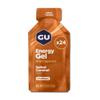 GU Original Energy Gels, Salted Caramel 24 Pack - 100 Calorie Energy Gel with Carbohydrates, Caffeine, BCAAs and Electrolytes - Pre-Workout Fuel for Running, Cycling, Triathlon and Endurance Sports view 1