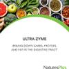 NaturesPlus UltraZyme - 120 mg Ox Bile, Pancreatin, Betaine HCl, Bromelain, Lactase and Probiotic Complex- Maximum Strength Digestive Enzyme Supplement - 90 Tablets view 3