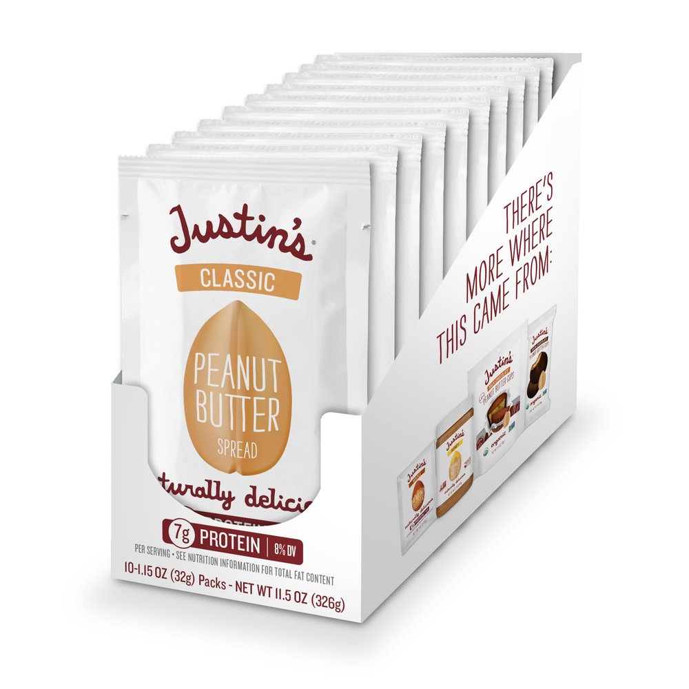 Justin's Nut Butter Peanut Butter Classic 1.15Oz. (Pack Of 10)