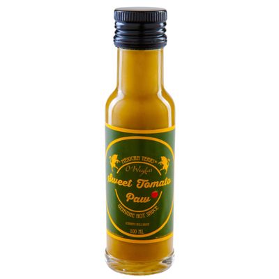 Mexican Tears - Sweet Tomato Paw, Hot Sauce Manufactured with chipotles, Fleur de sel and Tomato Vinegar [100ml Chilli Sauce]