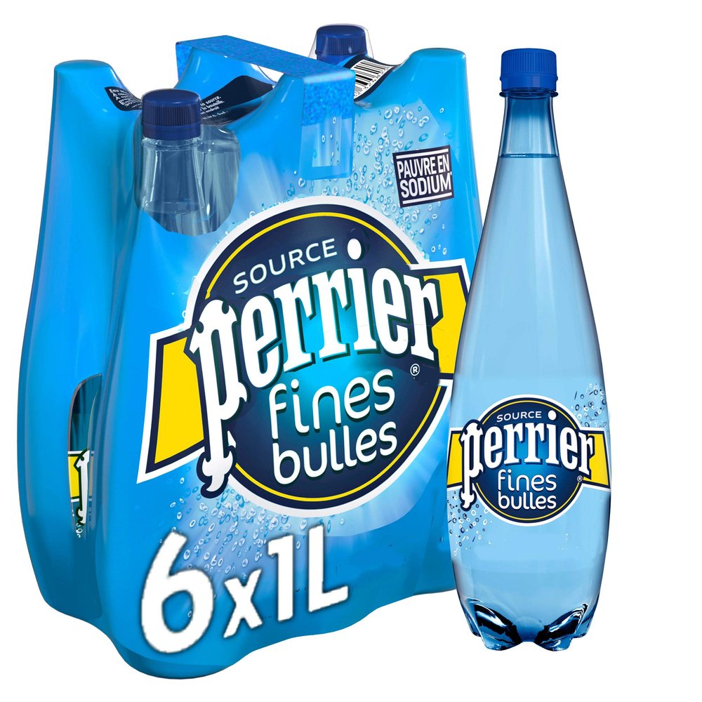 Perrier Fines Bulles 1L (Pack de 6)