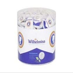 Fortuin Wilhelmina Peppermunt Pastillen 950g, einzeln verpackt in Runddose (Pfefferminz)