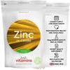 Zinc Citrate 10mg | 100% NRV of Zinc per Tablet | Healthy Bones, Skin, Eyes, Hair & Nails | Cognitive Function & Immune System Support | 180 Vegan Tablets | UK Made - Just Vitamins view 1