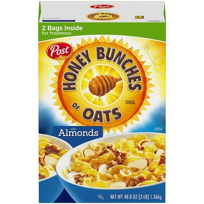 Post Honey Bunches of Oats, Crispy with Almonds 48 Ounce by Post, Honey Bunches of Oats