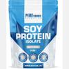 Pure Source Nutrition Soy Protein Isolate Powder (90% Protein) 1Kg Unflavoured SOYA Protein Vegan Powder for Superfood Supergreens Dairy Free Plant Based Protein (1Kg, Natural) view 1