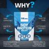Pure Source Nutrition Soy Protein Isolate Powder (90% Protein) 1Kg Unflavoured SOYA Protein Vegan Powder for Superfood Supergreens Dairy Free Plant Based Protein (1Kg, Natural) view 3