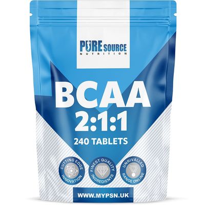 BCAA 240 Tablets 500mg | Advanced Essential Amino Acids Supplement to Build Lean Muscle | Boost Recovery, Muscle Building & Growth | Leucine, Isoleucine & Valine | Vegan (240 Tablets)