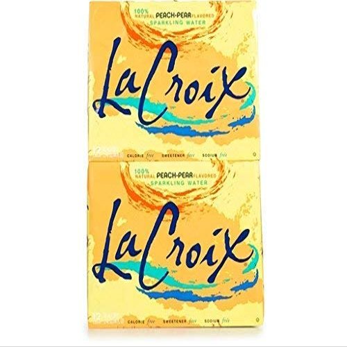 La Croix Sparkling Water,Peach Pear, 12 Count (Pack Of 2)
