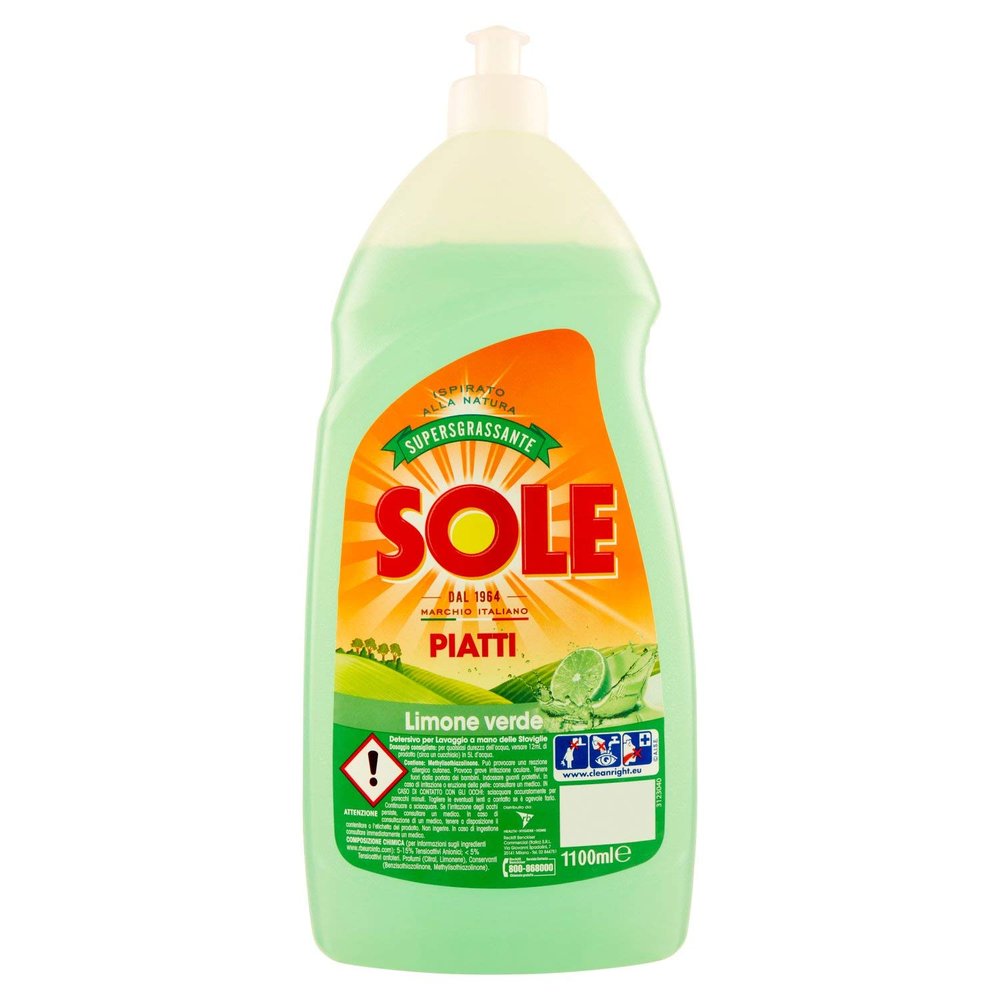 Sun Detergent for Plates, 1100 ml Action Dissolving