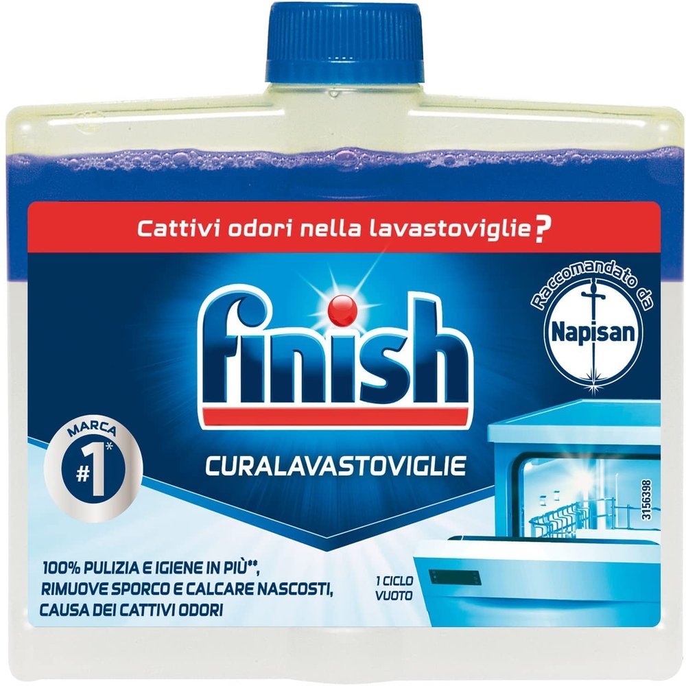 Finish Dishwasher Cleaner 250ml Regular Single Pack Deep Clean Limescale Remover & Degreaser