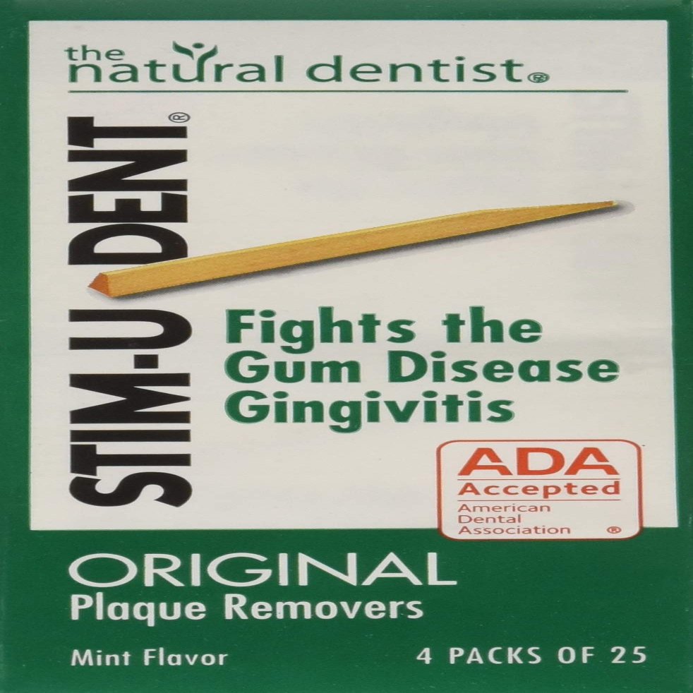 STIM-U-DENT Original Plaque Removers Mint - 100 Toothpicks