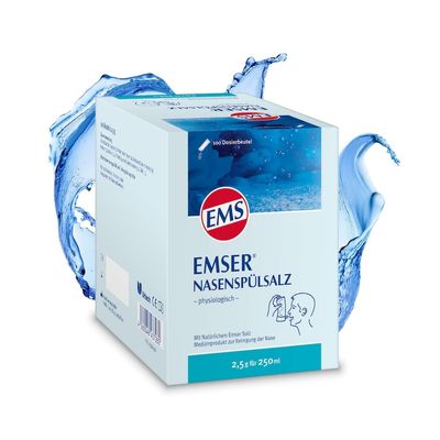 EMSER Nasensplsalz, 100 pcs. Sachets