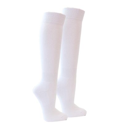 Couver Men's Knee High Sports Athletic Baseball Softball Socks Large White