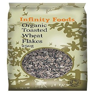 Infinity Foods Organic Toasted Wheat Flakes, 250g