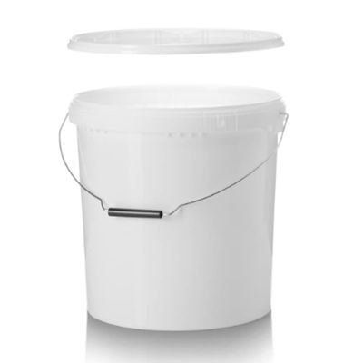 10 X 20 LITRE PLASTIC BUCKETS WITH LIDS AND HANDLE HARD WEARING BUCKET
