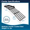 Silver Spring Folding Steel Wheelchair Carrier with Ramp & Hitch Mount, 48" x 27.75", Black - Heavy-Duty and Foldable Mobility Carrier for Scooter Vehicles and Wheelchairs view 2