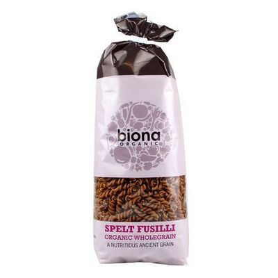 Biona Organic Bronze-Extruded Wholewheat Fusilli 4x500g