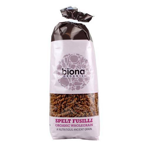 Biona Organic Bronze-Extruded Wholewheat Fusilli 4x500g