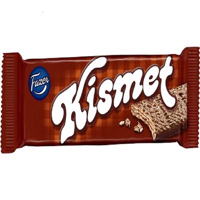 4 Bars x 55g of Fazer KISMET Original Waffle with Milk Chocolate