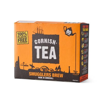 Cornish Tea - Smugglers Brew 80's - Box of 80 Black Tea Bags