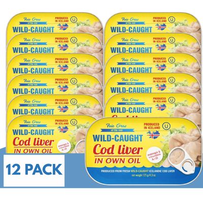 Cod Liver In Own Oil 4.3 oz. (Pack of 10)