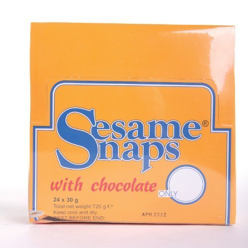 Sesame Snaps Chocolate (30G) Gluten Free Added Sugar Vegan